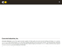 Tablet Screenshot of concreteindustries.com
